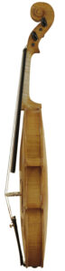 Treble side of violin called Serendipity