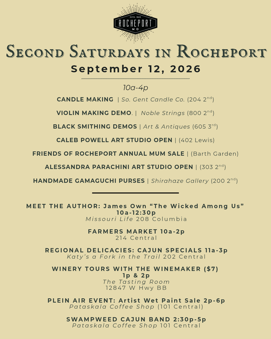 Second Saturday Flyer - 2026